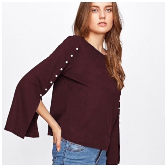 Pearl Split Sleeve Top - Picture 3 of 4